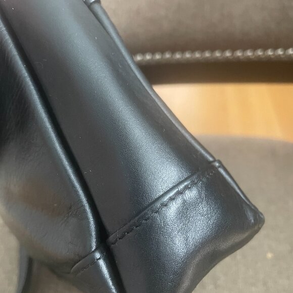 Picard German Black Leather handbag bag - Picture 7 of 9